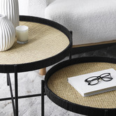 Maddison Lane 2 Piece Lindi Rattan Coffee Table Set