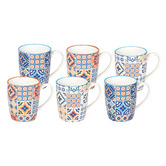 Maddison Lane 6 Piece Moroccan 200ml Porcelain Mug Set