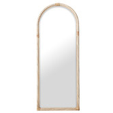 Maddison Lane Emmy Arched Rattan Floor Mirror