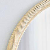 Maddison Lane Emmy Arched Rattan Floor Mirror