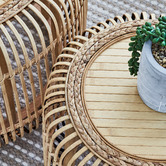 Maddison Lane 2 Piece Casper Bamboo &amp; Rattan Coffee Table Set