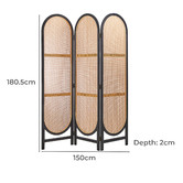 Maddison Lane Kojo 3 Panel Rattan Room Divider