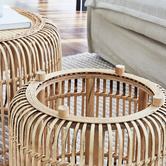 Maddison Lane 2 Piece Casper Bamboo &amp; Rattan Coffee Table Set