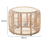 Maddison Lane 2 Piece Casper Bamboo &amp; Rattan Coffee Table Set