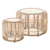 Maddison Lane 2 Piece Casper Bamboo &amp; Rattan Coffee Table Set