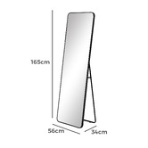 Maddison Lane Elle Rectangular Stainless Steel Standing Mirror