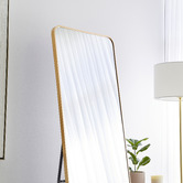 Maddison Lane Elle Rectangular Stainless Steel Standing Mirror