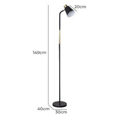 Maddison Lane Jona Metal Floor Lamp