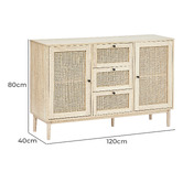 Maddison Lane Penelope 2 Door 3 Drawer Sideboard