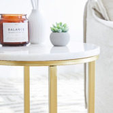 Maddison Lane Romeo Marble Side Table