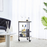 Maddison Lane Saphirra Marble Bar Cart
