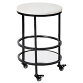 Maddison Lane Saphirra Marble Bar Cart
