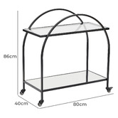 Maddison Lane Sanah Steel Bar Cart