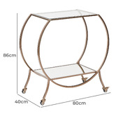 Maddison Lane Seresee Steel Bar Cart