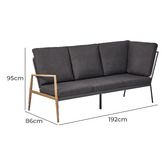 Maddison Lane 5 Seater Carlisle Outdoor Modular Lounge Set