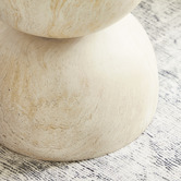 Maddison Lane Rosendal Travertine-Look Side Table