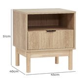 Maddison Lane Carmelo Bedside Table