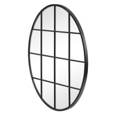 Maddison Lane Marika Round Iron Wall Mirror