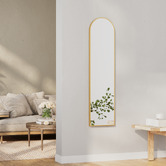 Maddison Lane Cade Arched Aluminium Wall Mirror