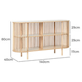 Maddison Lane Hollie 4 Shelf Sideboard
