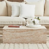 Maddison Lane Penelope Travertine-Look Coffee Table