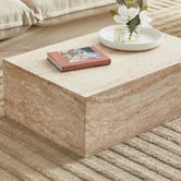 Maddison Lane Penelope Travertine-Look Coffee Table