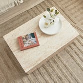 Maddison Lane Penelope Travertine-Look Coffee Table
