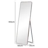Maddison Lane Elle Rectangular Stainless Steel Standing Mirror