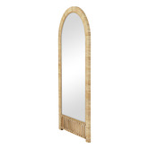 Maddison Lane Linus Arched Rattan Full Length Mirror