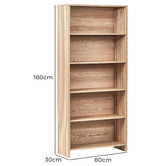 Maddison Lane Hiraiya 5 Shelf Bookcase