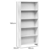 Maddison Lane Hiraiya 5 Shelf Bookcase