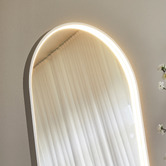 Maddison Lane Arabella Arched Aluminium LED Full Length Mirror