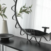 Maddison Lane Aria Wavy Round Wall Mirror