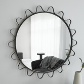 Maddison Lane Aria Wavy Round Wall Mirror
