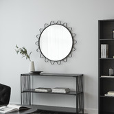 Maddison Lane Aria Wavy Round Wall Mirror