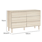 Maddison Lane Aaran 6 Drawer Chest