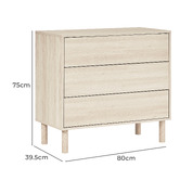 Maddison Lane Aaran 3 Drawer Chest