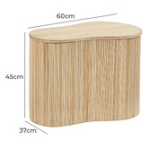 Maddison Lane 45cm Pierre Rattan Side Table