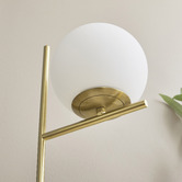 Maddison Lane Zuri Iron Opal Glass Table Lamp