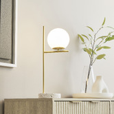 Maddison Lane Zuri Iron Opal Glass Table Lamp