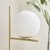 Maddison Lane Zuri Iron Opal Glass Table Lamp