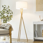 Maddison Lane 150cm Alira Rubberwood Floor Lamp
