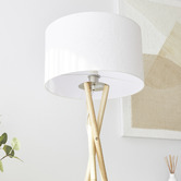 Maddison Lane 150cm Alira Rubberwood Floor Lamp