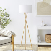 Maddison Lane 150cm Alira Rubberwood Floor Lamp