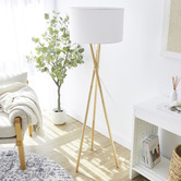 Maddison Lane 150cm Alira Rubberwood Floor Lamp