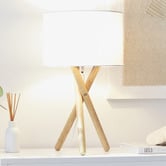 Maddison Lane Alira Rubberwood Table Lamp