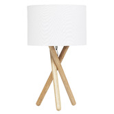 Maddison Lane Alira Rubberwood Table Lamp