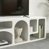 Maddison Lane White Mykonos Sculptural TV Unit