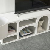 Maddison Lane White Mykonos Sculptural TV Unit