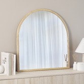 Maddison Lane Avisala Arched Oak Wood Wall Mirror
